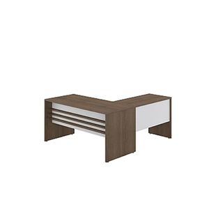 Mesa L com Mesa Auxiliar 076 x 150/090 x 068/050 cm Ref. ST55
