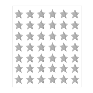 Etiqueta Adesiva Estrela Prata 12mm