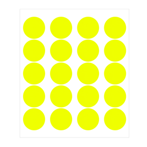 Etiqueta Adesiva Amarelo Fluorescente 19mm