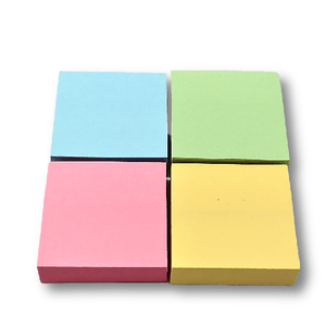 Bloco Adesivo Colorido 4 Cores Tons Pastéis 38x38mm