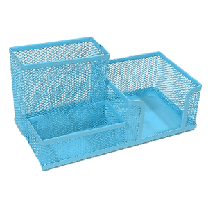 Porta Treco Organizador Alumínio Telado 3x1 Azul SU67677