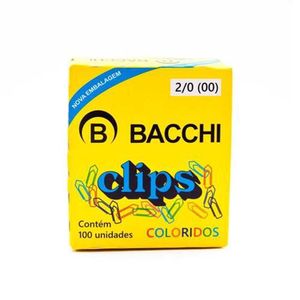 Clips Coloridos Bacchi- 100 unidades nº2