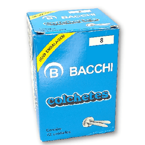 Colchetes nº8 Bacchi com 72 unidades