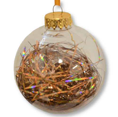 Bola de Natal Transparente Com Fitilho Sortido 10cm PM9975