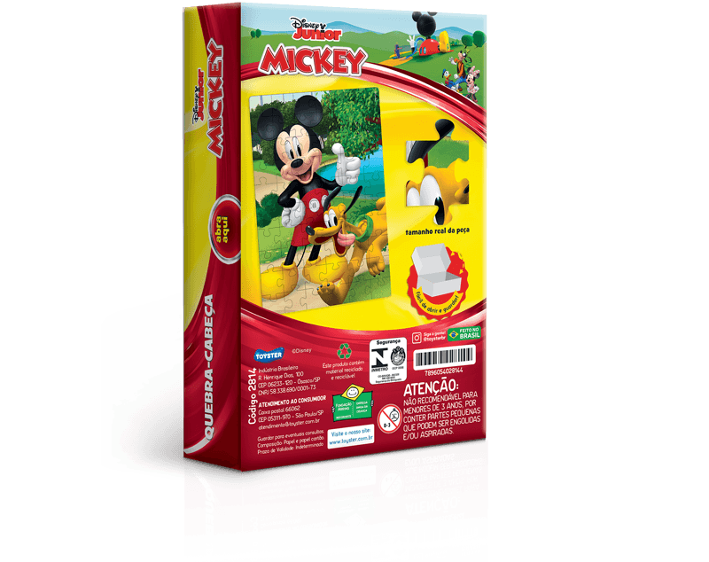 Brinquedo Infantil Quebra-Cabeça Mickey Toyster