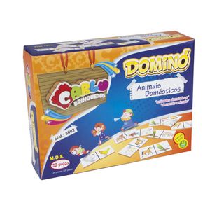 Dominó Animais Domésticos MDF 28 peças 3002