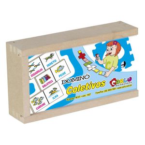 Dominó Coletivos MDF 28 Peças 1427