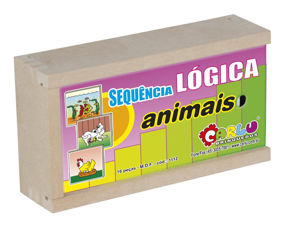 Sequência Lógica De Animais 16 Peças Madeira Jogo Educativo - Futura  Brinquedos Educativos