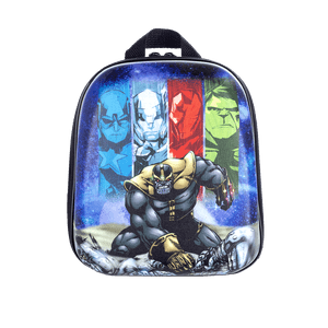 Mochila Lancheira Infantil 3D P Marvel Azul