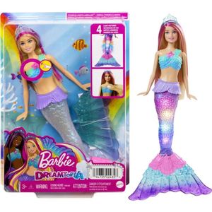 Barbie Fantasy Sereia Luzes Brilhantes HDJ36