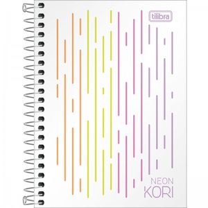 Caderneta Espiral 1/8 Capa Dura Tilibra Neon Kor 80 Folhas