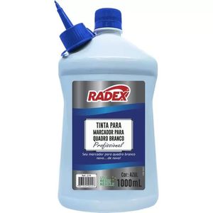 Tinta Reabastecedor para Marcador de Quadro Branco 1000ml Radex Azul