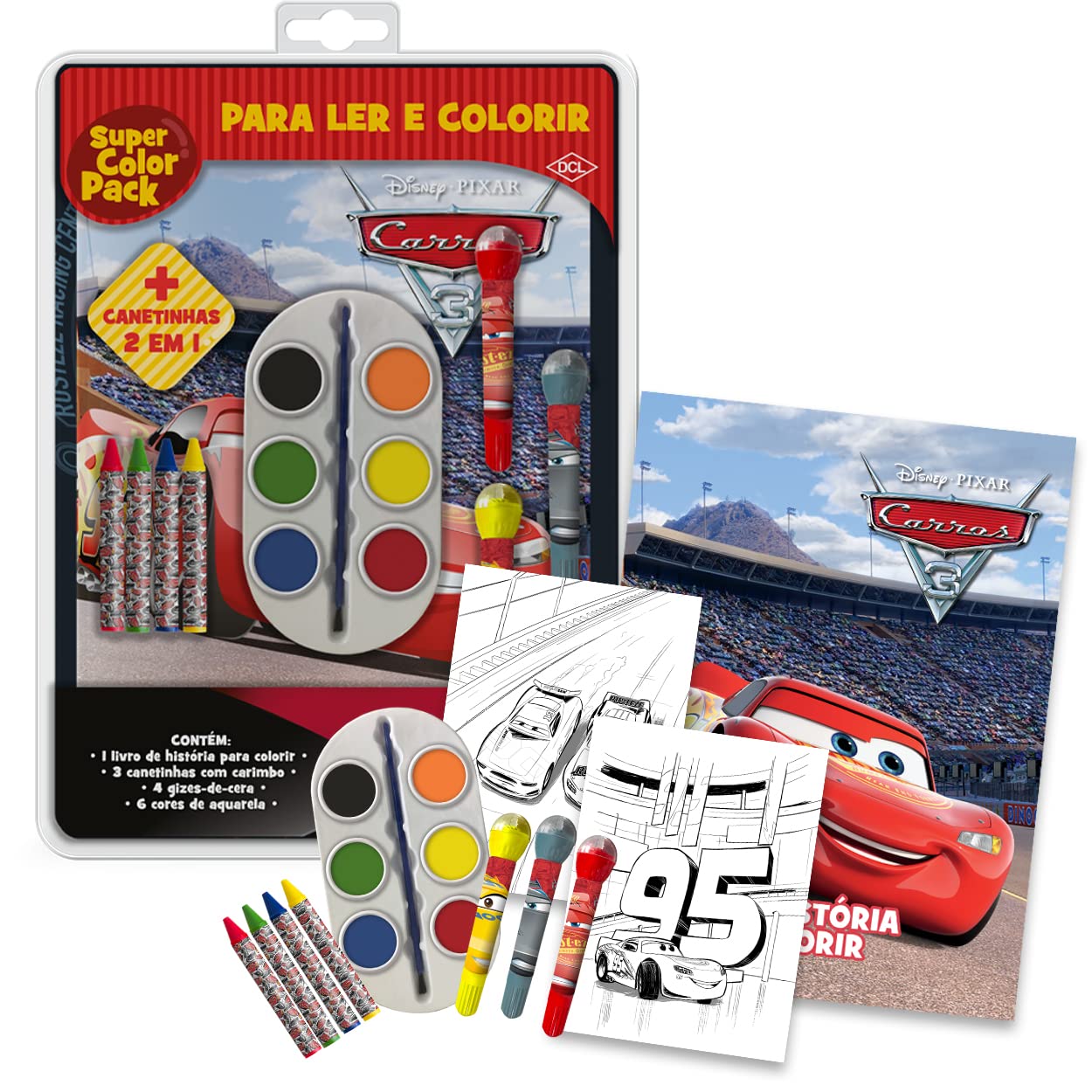 Colorir e Aprender Disney - Carros 3