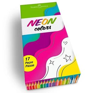 Lápis De Cor Neon Colors Com 17 Peças