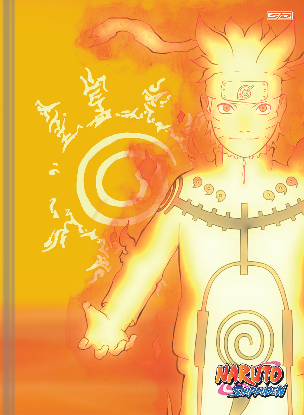 Kit 2un Caderno Naruto Uzumaki Shippuden Brochura 80 Fls Capa Dura