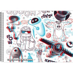 Caderno de Cartografia Sasuke Uchiha Caderno Desenho 96Fls
