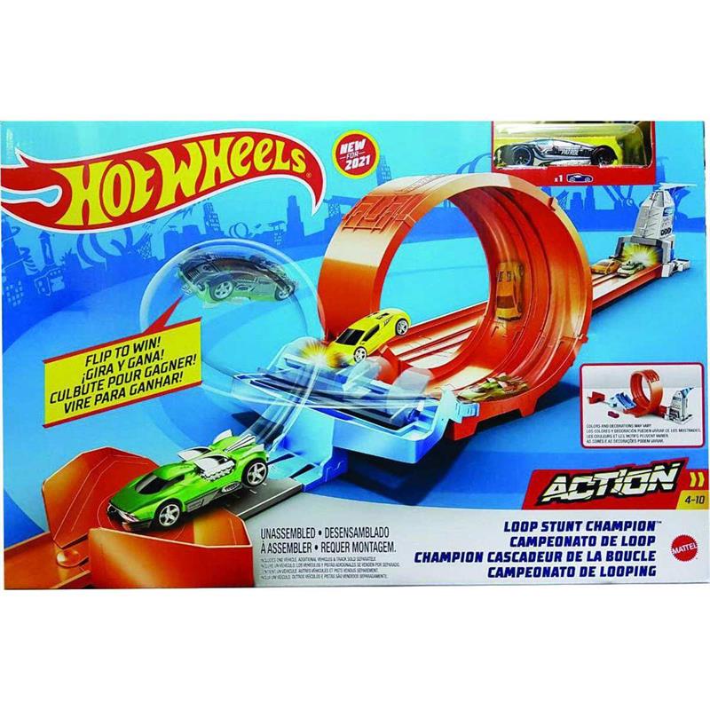 Pista corrida campeonato Dragstrip Champ carro Hot Wheels