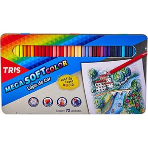 Paleta De Lápis De Cor: Mega Soft Color- Tris
