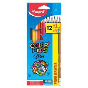Lápis De Cor Color Peps Star- Maped