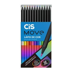 Lápis De Cor C/ 12 Cores- Cis Move