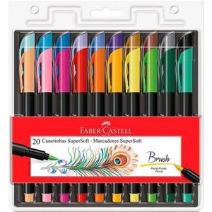 Canetinhas SuperSoft C/ 20 Cores- Faber-Castell