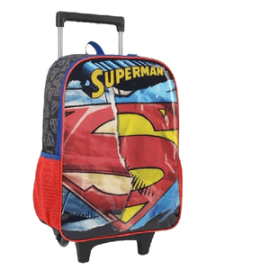 Mochila Escolar Com Carrinho SuperMan IC37892SM-VM