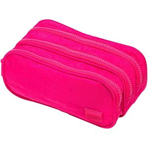 Estojo Escolar Triplo Pink BRW ET0142