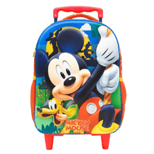 Mochila Escolar Com Carrinho 16 Mickey 10520