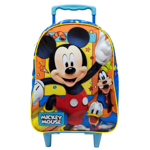 Mochila Escolar Com Carrinho 16 Mickey 10500