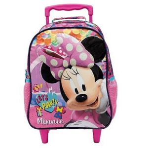 Mochila Escolar Com Carrinho 16 Minnie 10560