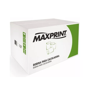 Kit Bobina Para Máquina Calculadora 1 Via Branca 57x30 Caixa Com 30 unidades