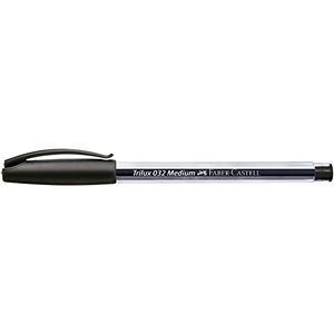 Caneta Esferográfica Faber-Castell Trilux 032 Média Preta