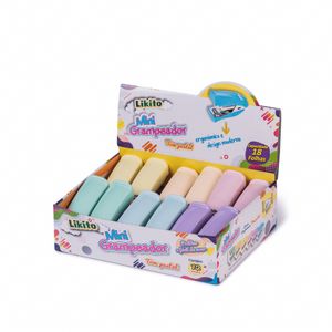 Grampeador Mini Pastel Lyke 18 Folhas Sortido