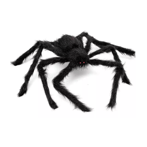 Aranha Veludo 50cm Preta