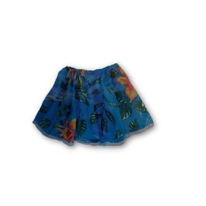 Saia Junina Com Renda Infantil Azul 2 A 4 Anos Mona-001408