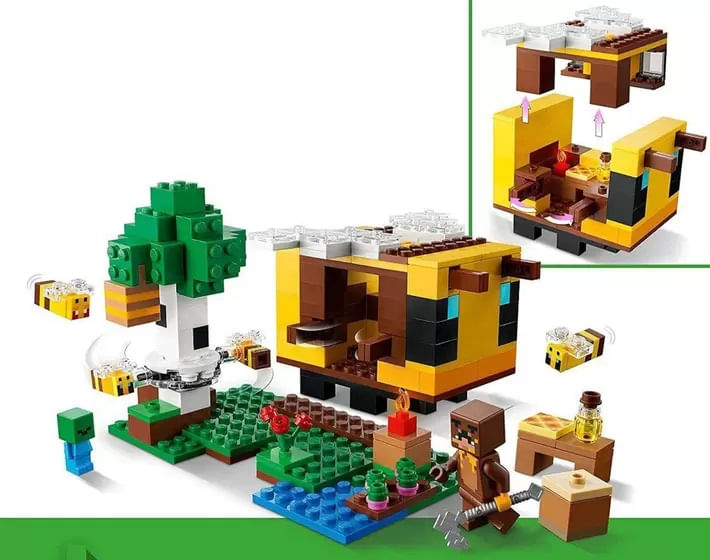 LEGO Minecraft Casa de Campo da Abelha 21241 (254 Peças); Conjunto