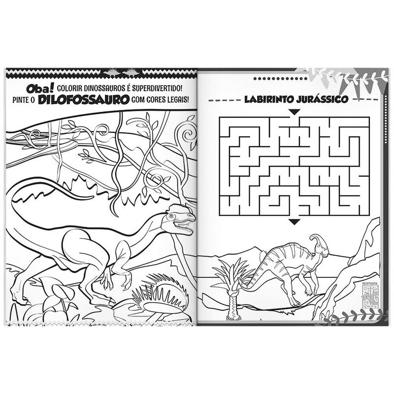 Livro Para Colorir - Dinossauros Fantásticos