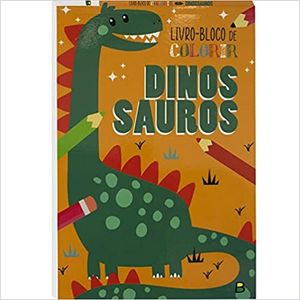 Livro-Bloco De Colorir- Dinossauros
