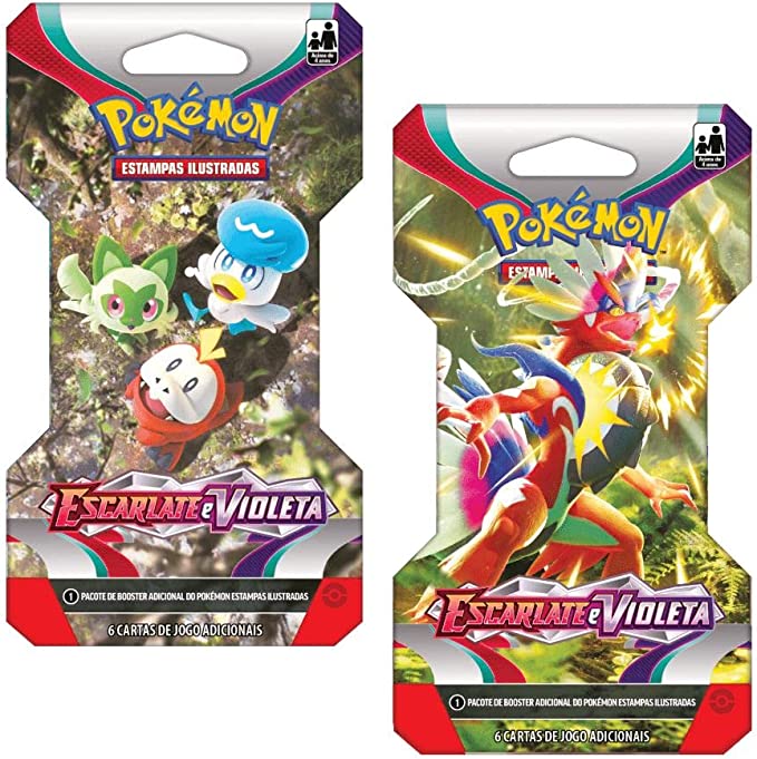 Jogo de Cartas Pack Pokémon Koraidon Escarlate e Violeta