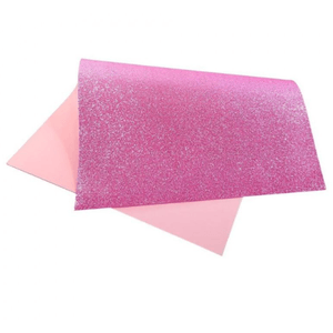 Folha E.V.A Brilho Rosa Claro Lyke