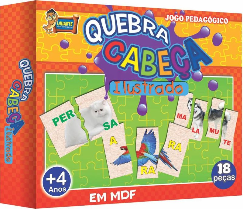 Jogo Quebra Cabeça 24 peças Cores (Uriarte)