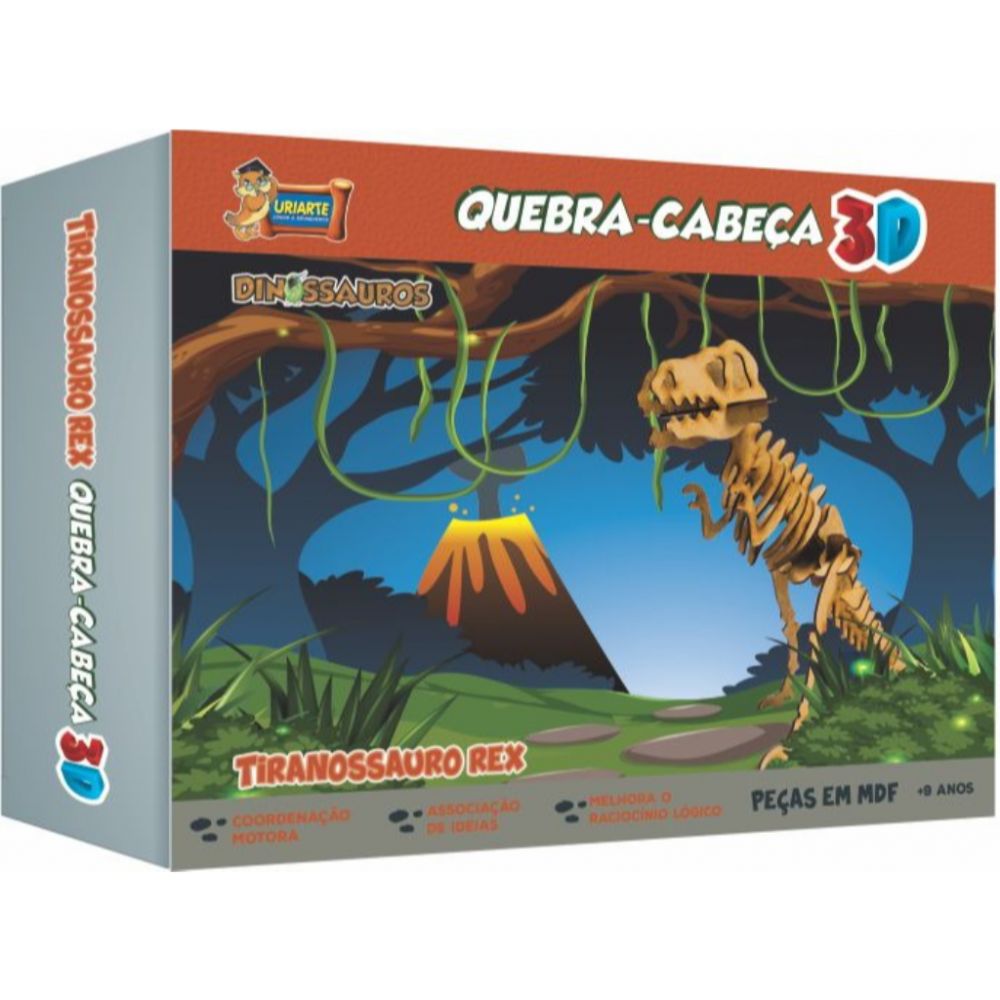 Jogo Quebra Cabeça Dinossauros 24 peças (Uriarte)
