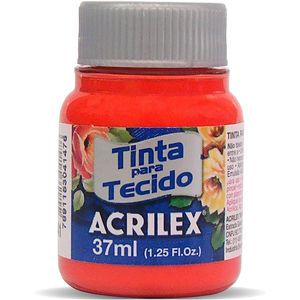 Tinta de tecido 37ml Acrilex – Vermelho Vivo 541