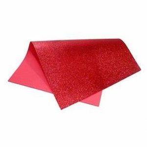 Folha E.V.A Brilho Vermelho Lyke