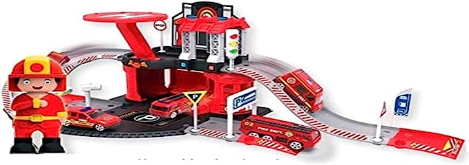 Mini Garagem de Carrinhos Construção Express Wheels Multikids