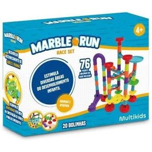 Pista de Montar Marble Run Race Set 76 Peças Multikids Ref. BR1797