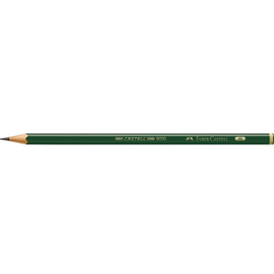 Lápis Preto (Técnico) 9000 4b Preto - Faber-Castell