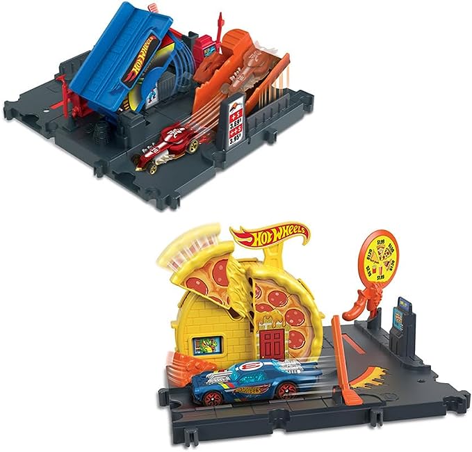 Brinquedo Presente Menino Hot Wheels Pista Competição Giratória Acessórios  e Carrinho Coleção City - Mattel - Pistas de Brinquedo - Magazine Luiza